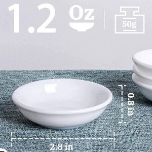 PRICED TO SELL- New in box- Delling 1.5 oz ceramic dipping bowl -White-set of 12
